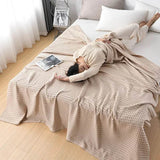 100% Cotton Summer Waffle Knit Breathable Blanket - Sleep Galleria