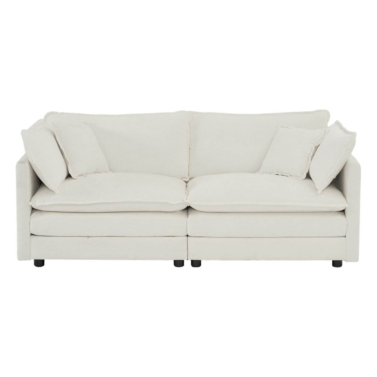 2-Piece Upholstered Chenille Loveseat And Accent Chair Set - Sleep Galleria