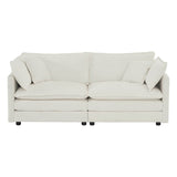 2-Piece Upholstered Chenille Loveseat And Accent Chair Set - Sleep Galleria