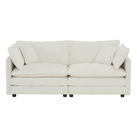 2 - Piece Upholstered Chenille Loveseat And Accent Chair Set - Driftwood - Sleep Galleria