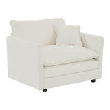 2-Piece Upholstered Chenille Loveseat And Accent Chair Set - Sleep Galleria