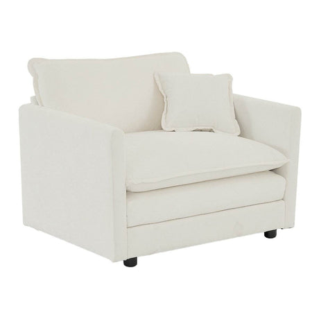2 - Piece Upholstered Chenille Loveseat And Accent Chair Set - Driftwood - Sleep Galleria