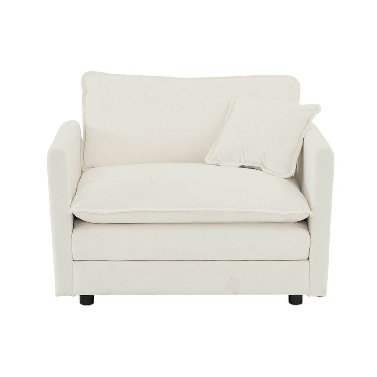 2-Piece Upholstered Chenille Loveseat And Accent Chair Set - Sleep Galleria