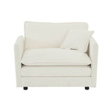 2-Piece Upholstered Chenille Loveseat And Accent Chair Set - Sleep Galleria