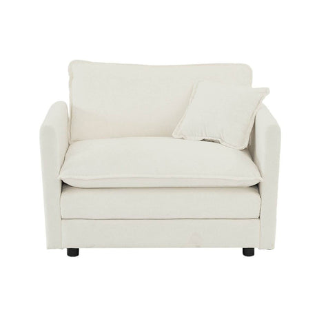 2 - Piece Upholstered Chenille Loveseat And Accent Chair Set - Driftwood - Sleep Galleria