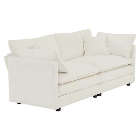 2 - Piece Upholstered Chenille Loveseat And Accent Chair Set - Driftwood - Sleep Galleria