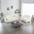 2-Piece Upholstered Chenille Loveseat And Accent Chair Set - Sleep Galleria