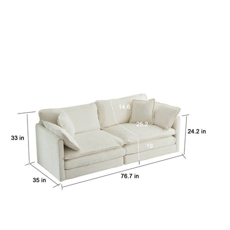 2 - Piece Upholstered Chenille Loveseat And Accent Chair Set - Driftwood - Sleep Galleria