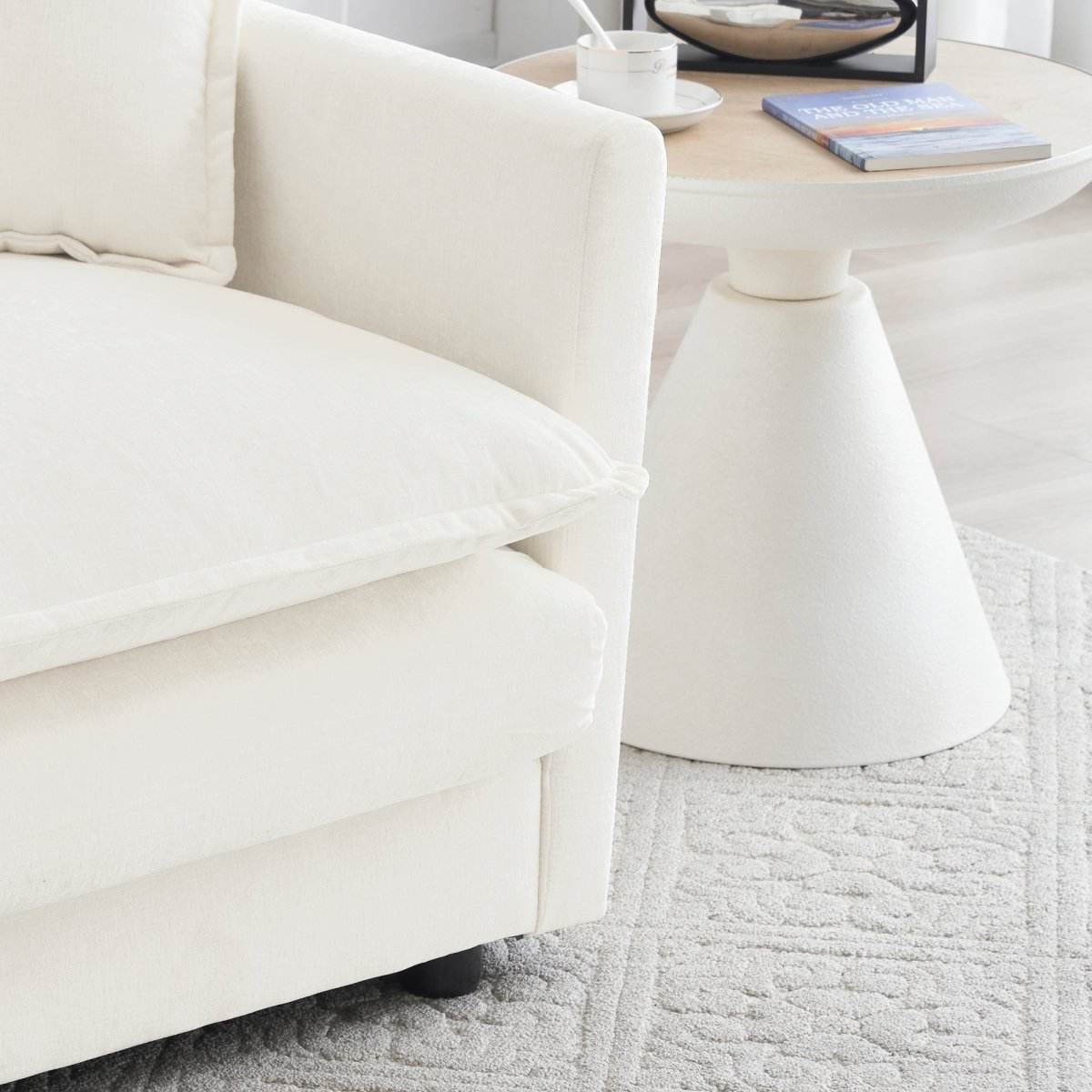 2-Piece Upholstered Chenille Loveseat And Accent Chair Set - Sleep Galleria