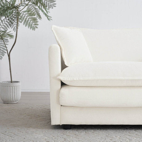 2 - Piece Upholstered Chenille Loveseat And Accent Chair Set - Driftwood - Sleep Galleria