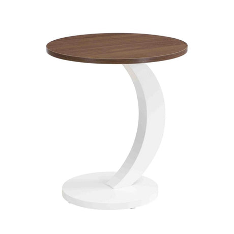 2 - Piece White Oval And Round Nesting Coffee Tables - Driftwood - Sleep Galleria