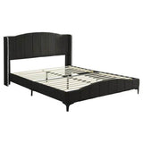 3 - Piece PU Leather Upholstered Platform Bed Set - Driftwood - Sleep Galleria
