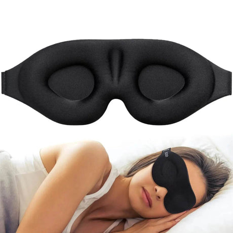 3D Contoured Sleep Mask Blackout Eye Cover - Driftwood - Sleep Galleria