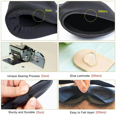3D Contoured Sleep Mask Blackout Eye Cover - Driftwood - Sleep Galleria