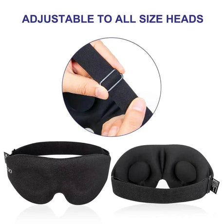 3D Contoured Sleep Mask Blackout Eye Cover - Driftwood - Sleep Galleria