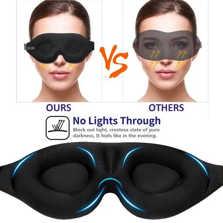 3D Contoured Sleep Mask Blackout Eye Cover - Driftwood - Sleep Galleria