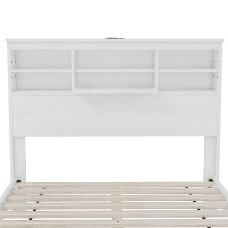 4 - Piece American Traditional White Solid Wood Bedroom Set - Driftwood - Sleep Galleria