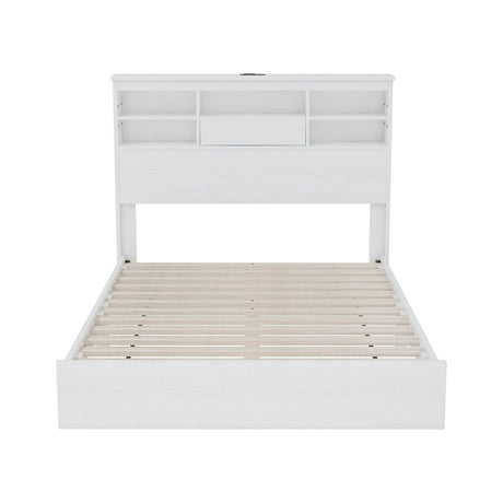 4 - Piece American Traditional White Solid Wood Bedroom Set - Driftwood - Sleep Galleria