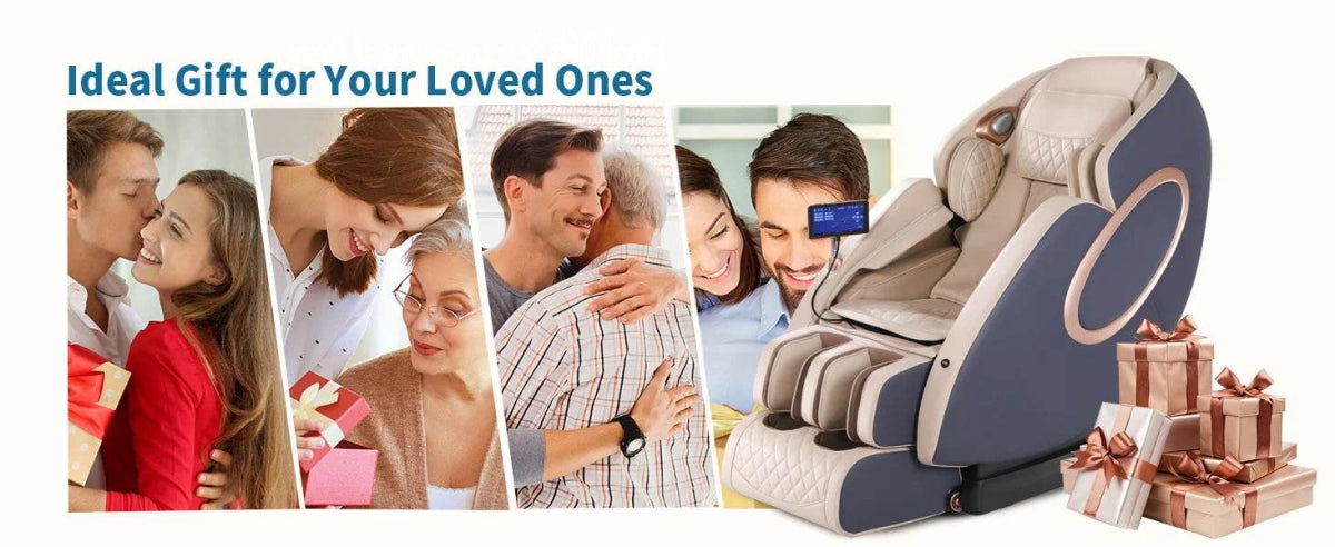 4D Zero Gravity SL-Track Full Body Shiatsu Massage Chair - Sleep Galleria