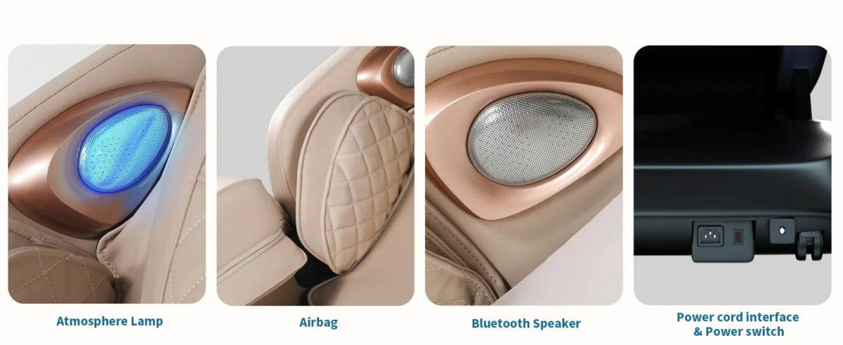 4D Zero Gravity SL-Track Full Body Shiatsu Massage Chair - Sleep Galleria