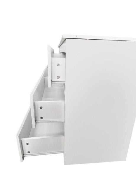 6-Drawer Freestanding White Particle Board Dresser - Sleep Galleria
