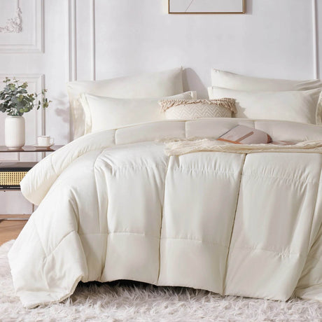 7 - Piece Polyester Bed In A Bag Comforter Set - Driftwood - Sleep Galleria