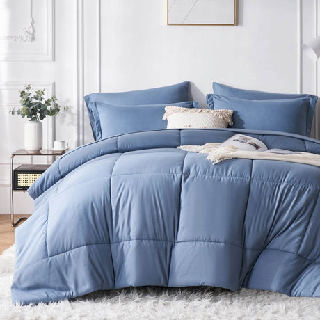 7 - Piece Polyester Bed In A Bag Comforter Set - Driftwood - Sleep Galleria