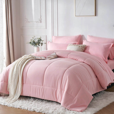 7 - Piece Polyester Bed In A Bag Comforter Set - Driftwood - Sleep Galleria
