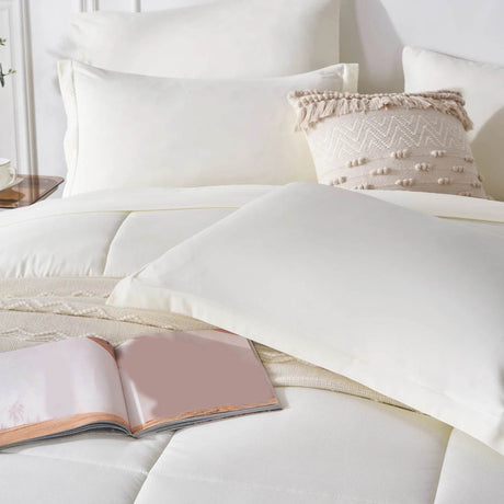 7 - Piece Polyester Bed In A Bag Comforter Set - Driftwood - Sleep Galleria