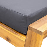 Acacia Wood Outdoor Lounge Chair And Ottoman Set - Sleep Galleria