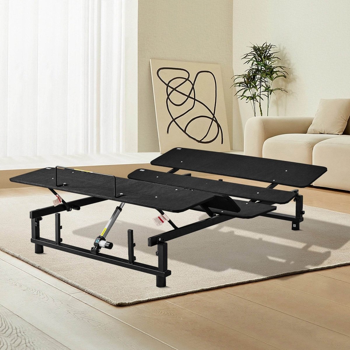 Adjustable Metal Bed Base Frame With Wireless Remote - Sleep Galleria