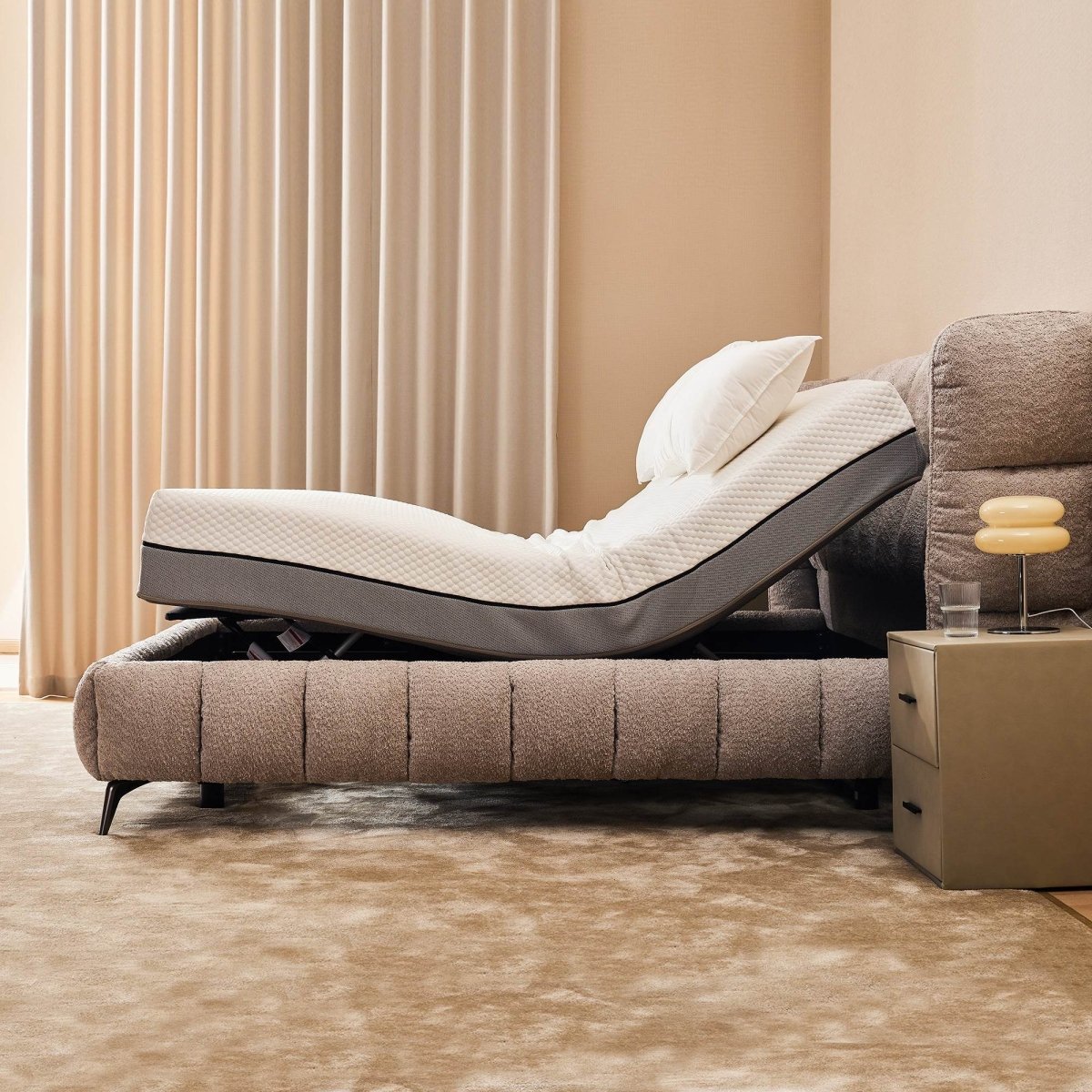 Adjustable Metal Bed Base Frame With Wireless Remote - Sleep Galleria