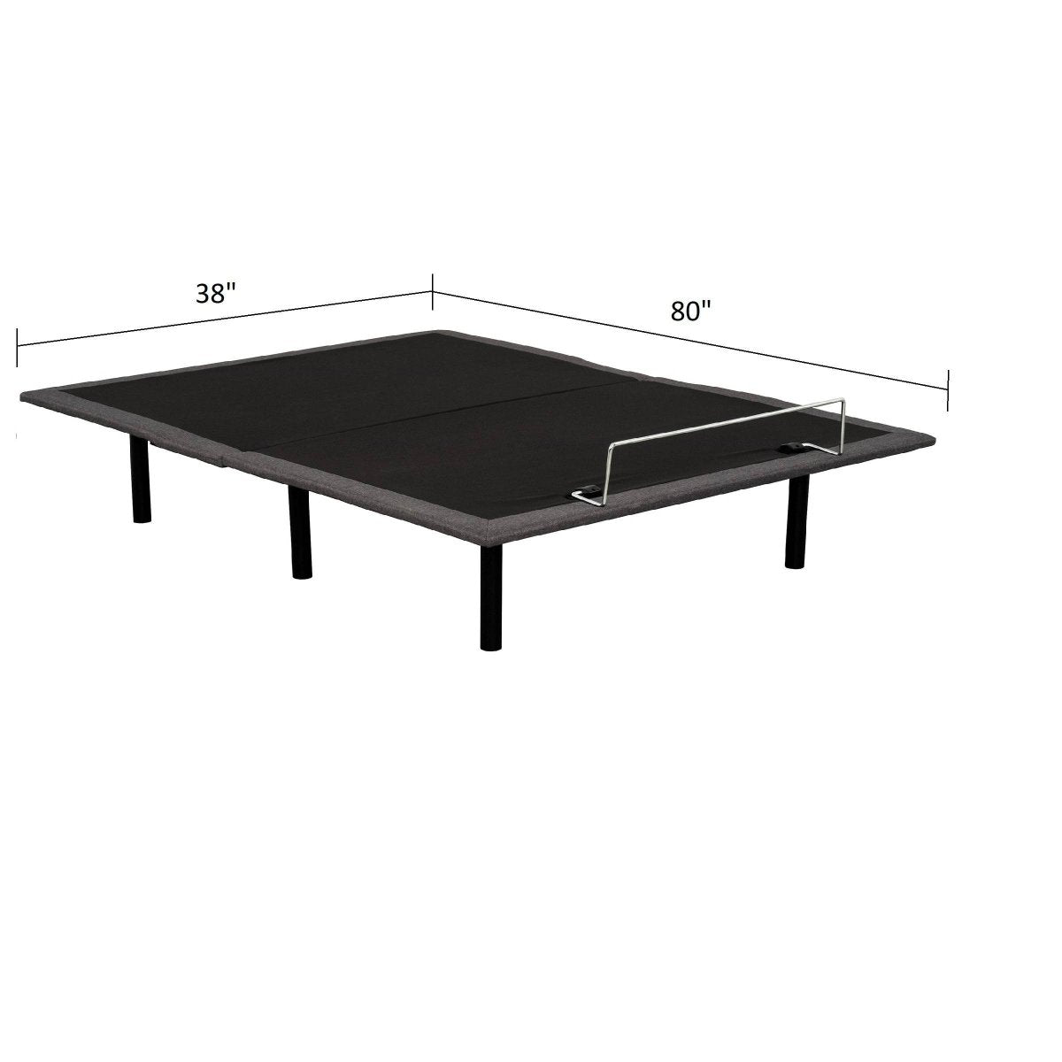 Adjustable Wired Remote Twin XL Metal Bed Base - Sleep Galleria