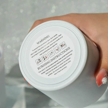 Amber Scented Soy Wax Candle With Healing Crystals - Driftwood - Sleep Galleria