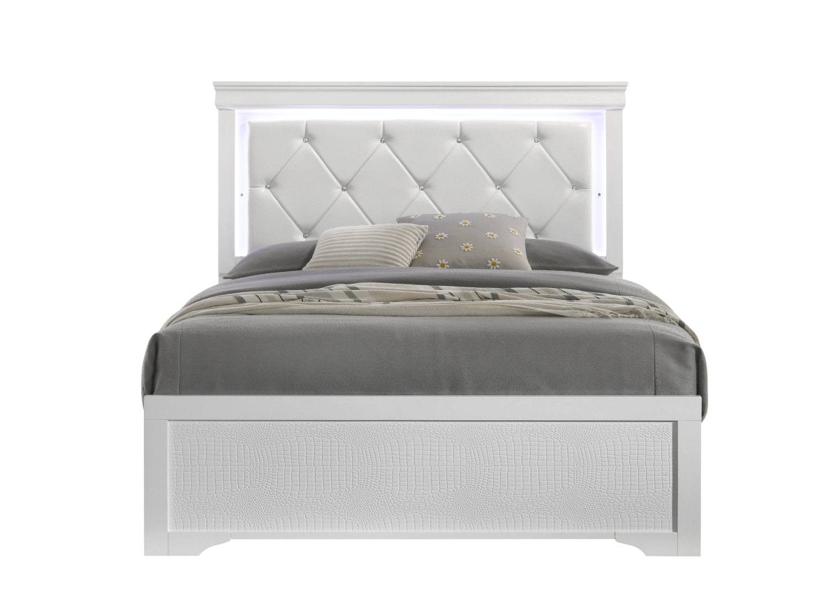 Blaze Modern 4-Piece Bedroom Set With LED Bed Frame - Sleep Galleria