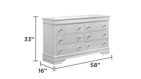 Blaze Modern 4 - Piece Bedroom Set With LED Bed Frame - Driftwood - Sleep Galleria