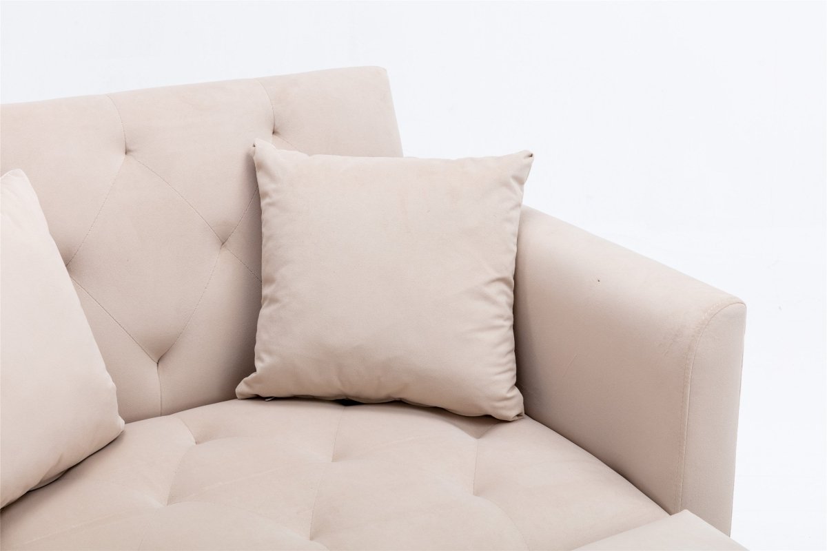 Classic Velvet Upholstered Adjustable Chaise Lounge Chair - Driftwood - Sleep Galleria