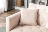Classic Velvet Upholstered Adjustable Chaise Lounge Chair - Driftwood - Sleep Galleria