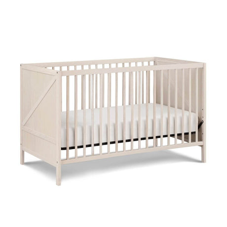 Convertible 3 - in - 1 Wood Baby Crib With Adjustable Heights - Driftwood - Sleep Galleria
