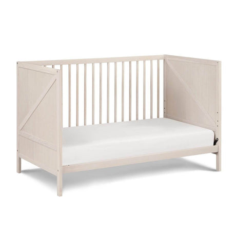 Convertible 3 - in - 1 Wood Baby Crib With Adjustable Heights - Driftwood - Sleep Galleria