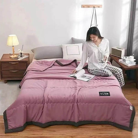 Cooling Breathable Cotton Summer Blanket - Sleep Galleria