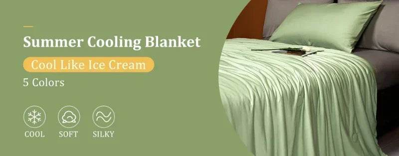 Cooling Lightweight Bamboo Fiber Summer Blanket - Sleep Galleria