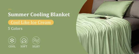 Cooling Lightweight Bamboo Fiber Summer Blanket - Sleep Galleria