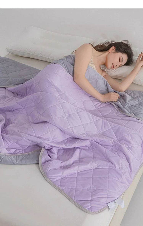 Cooling Summer Bamboo Fiber Lightweight Blanket - Driftwood - Sleep Galleria