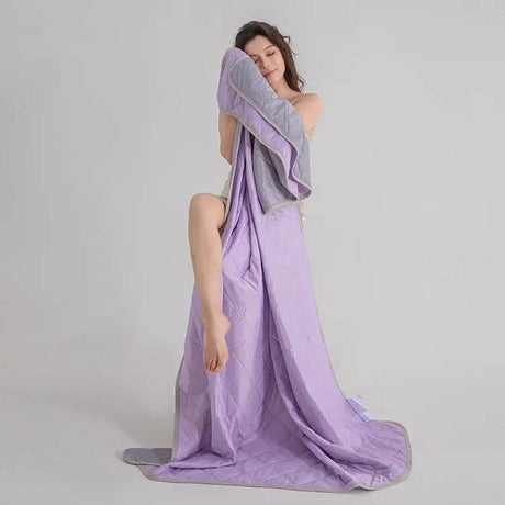 Cooling Summer Bamboo Fiber Lightweight Blanket - Driftwood - Sleep Galleria