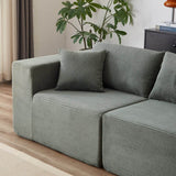 Corduroy Modular L-Shaped Sectional Sofa Set - Sleep Galleria
