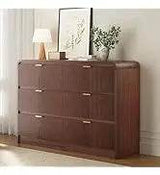 Fluted Modern Nightstand With Charging Station - Sleep Galleria