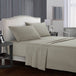 Four - Piece Wrinkle - Resistant Cotton Bed Sheet Set - Driftwood - Sleep Galleria