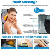 Full Body Heated Vibration Massage Mat With Neck Foot Support - Driftwood - Sleep Galleria