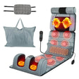 Full Body Heated Vibration Massage Mat With Neck Foot Support - Driftwood - Sleep Galleria